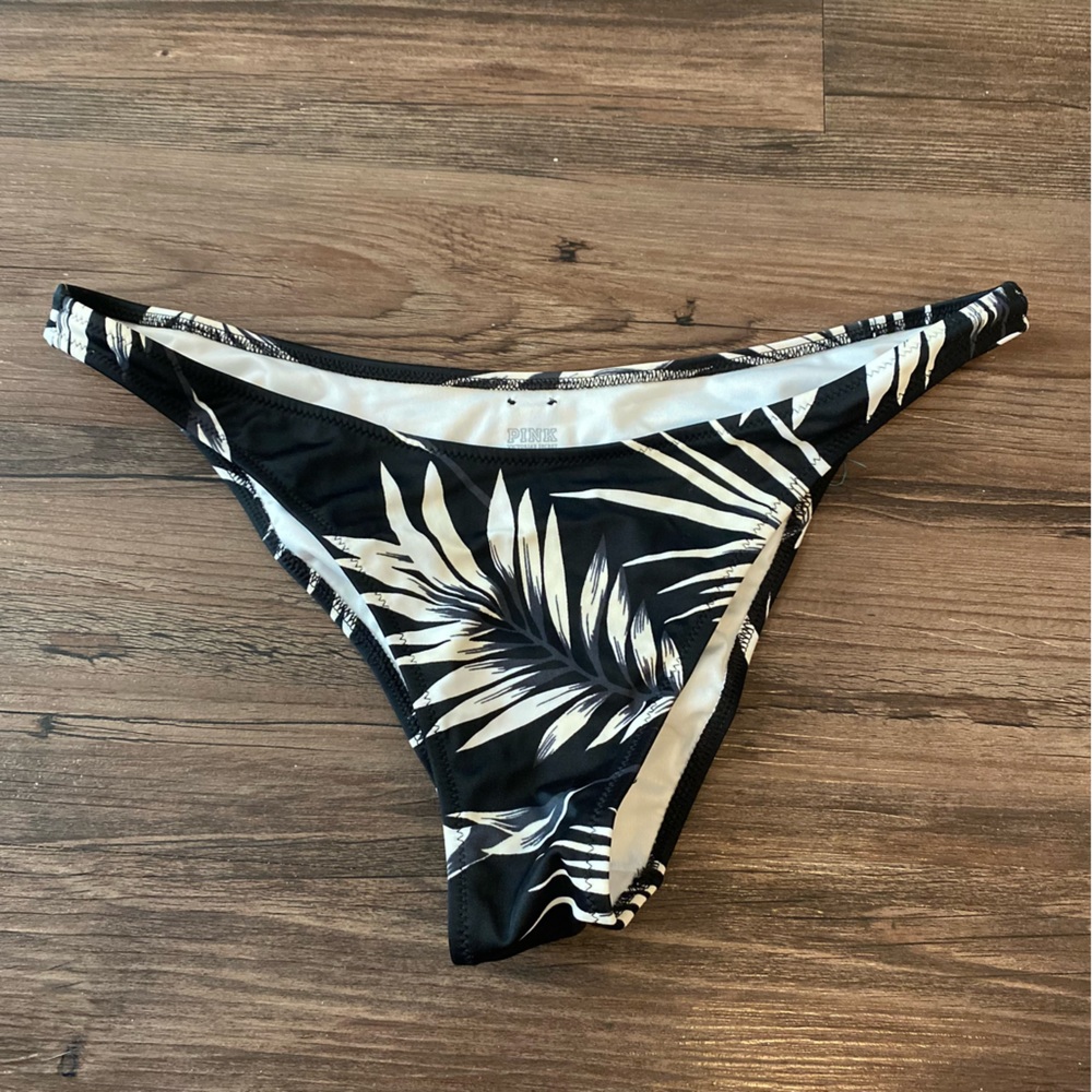 PINK floral cheeky swim bottoms